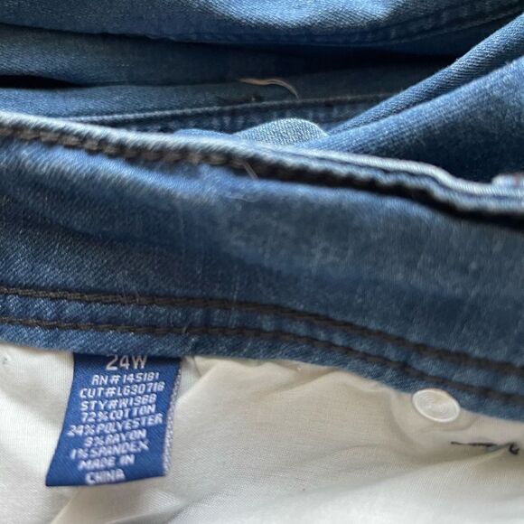 NWT What About Me WAM Jeans Women's 24W Low-Rise Skinny Cotton Blend Denim - Picture 13 of 13